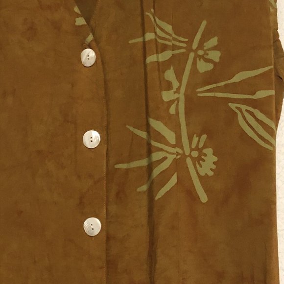 Vintage Rayon Ruby’s Moods Resort Wear Sleeveless button Up Maxi Dress Med/Large - Picture 3 of 14